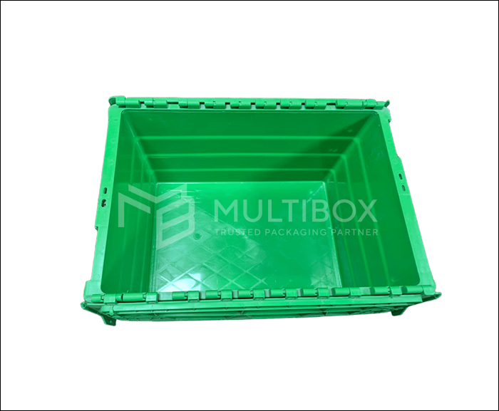 Durable HDPE/PP document crate, 560 × 386 × 333 mm, for secure and organized storage.