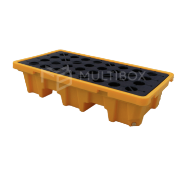 2 drum spill pallets for safe liquid storage and spill control